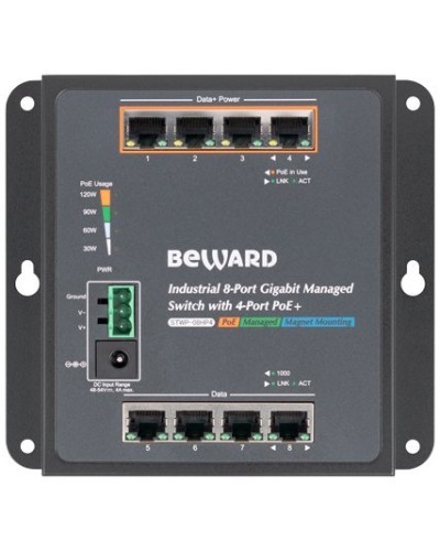 STWP-08HP4. Коммутатор 8-портовый. Beward в Смоленске