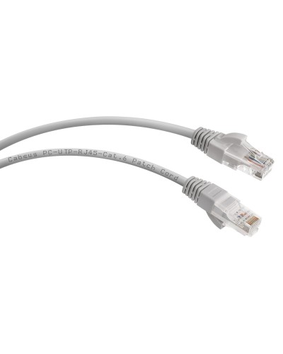 PC-UTP-RJ45-Cat.6-0.5m (7266c), серый. Патч-корд медный. CABEUS в Смоленске