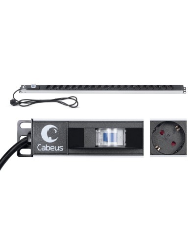 PDU-16-20S-B (9551c). Блок розеток. CABEUS в Смоленске