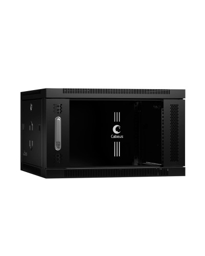 SH-05F-6U60/45-BK (8598c). Шкаф телекоммуникационный 19 настенный 6U. CABEUS в Смоленске
