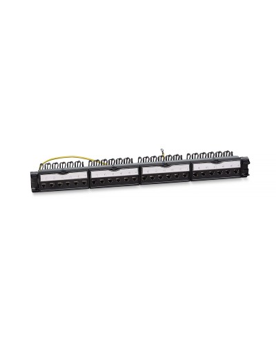 PL-24-KJ-RJ45-Cat.6a-SH-180T (11834c): Патч-панель 19" (1U), 24 порта RJ-45, категория 6a, полностью экранированная в Смоленске