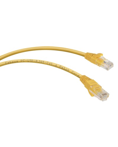 PC-UTP-RJ45-Cat.6-2m-YL (8707c), желтый. Патч-корд медный. CABEUS в Смоленске