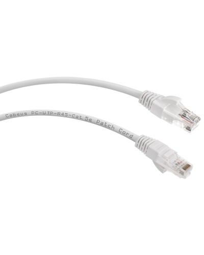 PC-UTP-RJ45-Cat.6-0.5m-LSZH (8876c), серый. Патч-корд медный. CABEUS в Смоленске