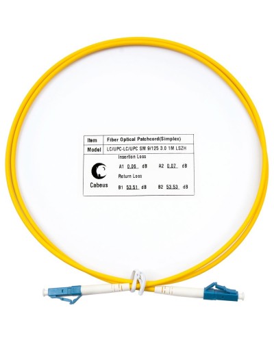 FOP(s)-9-LC-LC-0,5m (8807c). Патч-корд оптический. CABEUS в Смоленске