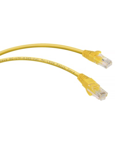 PC-UTP-RJ45-Cat.5e-1.5m-YL-LSZH (9498c), желтый. Патч-корд медный. CABEUS в Смоленске