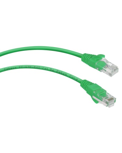 PC-UTP-RJ45-Cat.5e-0.15m-GN (8988c), зелёный. Патч-корд медный. CABEUS в Смоленске