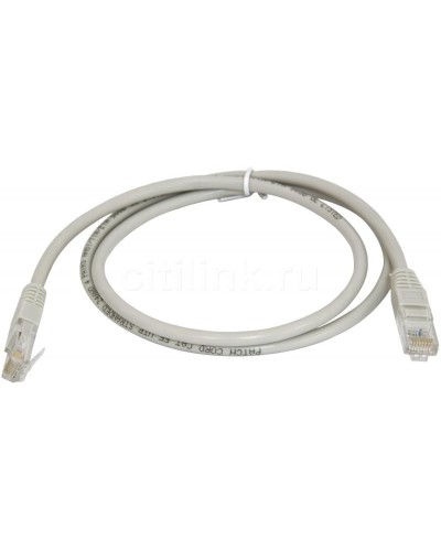 PC-UTP-RJ45-Cat.5e-0.3m (7209c), серый. Патч-корд медный. CABEUS в Смоленске