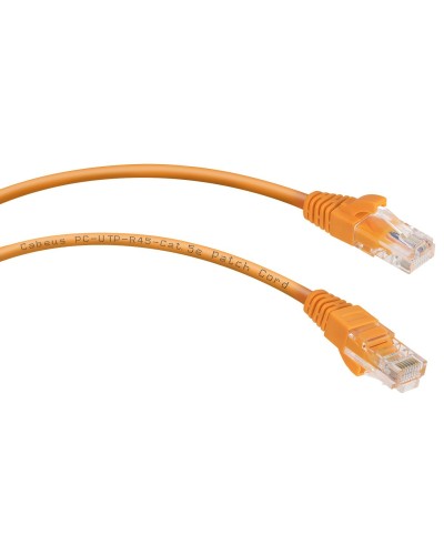 PC-UTP-RJ45-Cat.5e-0.5m-OR-LSZH (9520c), оранжевый. Патч-корд медный. CABEUS в Смоленске
