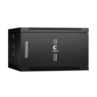 SH-05F-6U60/35m-BK (8609c). Шкаф телекоммуникационный 19 настенный 6U. CABEUS