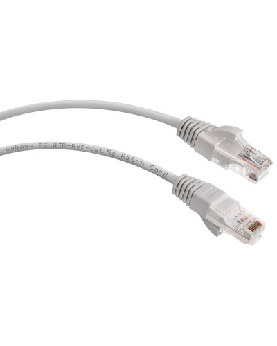 PC-UTP-RJ45-Cat.5e-0.5m (7210c), серый. Патч-корд медный. CABEUS в Смоленске