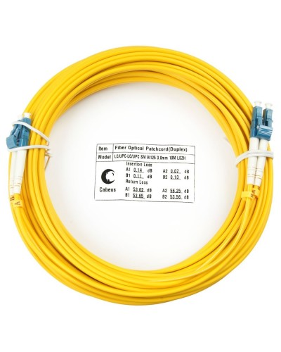 FOP(d)-9-LC-LC-1,5m (7514c). Патч-корд оптический. CABEUS в Смоленске