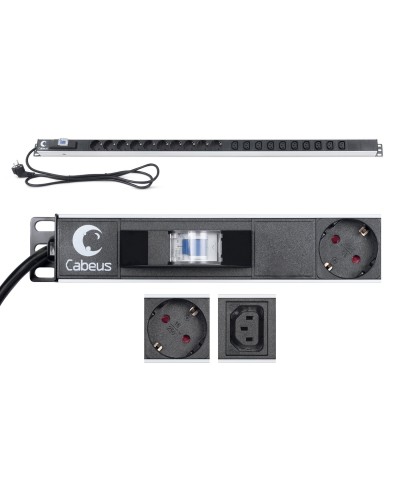 PDU-16-10S-10C13-B (9552c). Блок розеток. CABEUS в Смоленске
