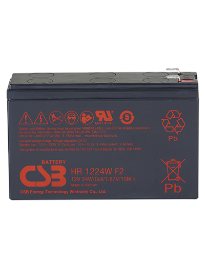 CSB HR 1224W F2 F1. Аккумулятор герметичный свинцово-кислотный. CSB в Смоленске