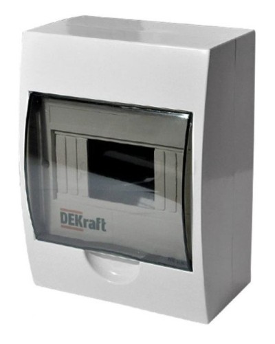 ЩРН-П-6 IP41 настенный (31009DEK). Щиток модульный с прозрачной дверцей. DEKraft в Смоленске