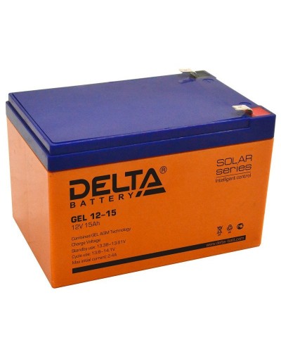 Delta GEL 12-15. Аккумулятор герметичный свинцово-кислотный. Delta в Смоленске