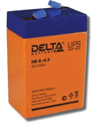 Delta HR 6-4.5. Аккумулятор герметичный свинцово-кислотный. Delta в Смоленске