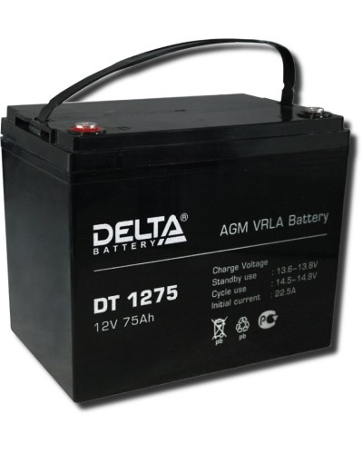 Delta DT 1275. Аккумулятор герметичный свинцово-кислотный. Delta в Смоленске