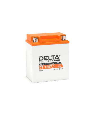 Delta CT 1207.1. Аккумулятор герметичный свинцово-кислотный стартерный. Delta в Смоленске