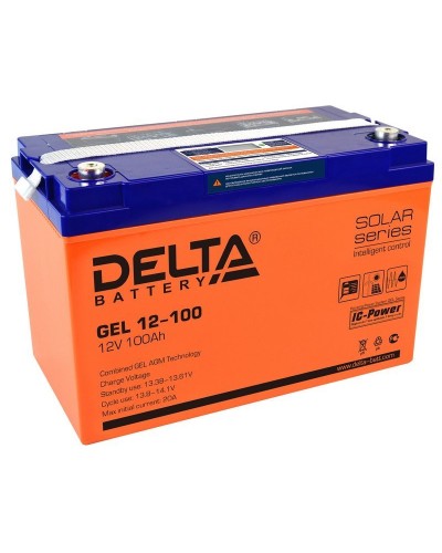 Delta GEL 12-100. Аккумулятор герметичный свинцово-кислотный. Delta в Смоленске
