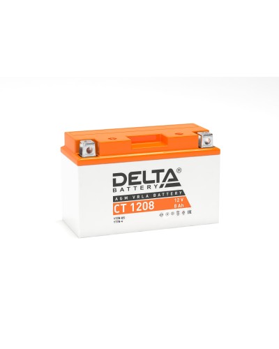 Delta CT 1208. Аккумулятор герметичный свинцово-кислотный стартерный. Delta в Смоленске