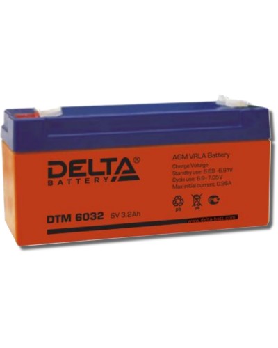 Delta DTM 6032. Аккумулятор герметичный свинцово-кислотный. Delta в Смоленске