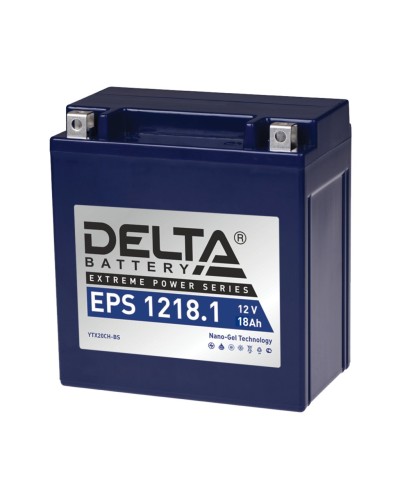 Delta EPS 1218.1. Аккумулятор герметичный свинцово-кислотный стартерный. Delta в Смоленске