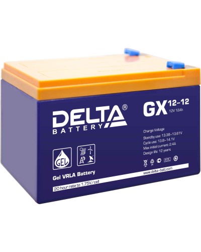Delta GX 12-12. Аккумулятор герметичный свинцово-кислотный. Delta в Смоленске