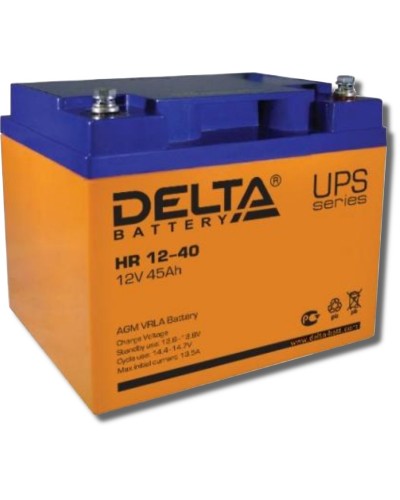 Delta HR 12-40. Аккумулятор герметичный свинцово-кислотный. Delta в Смоленске