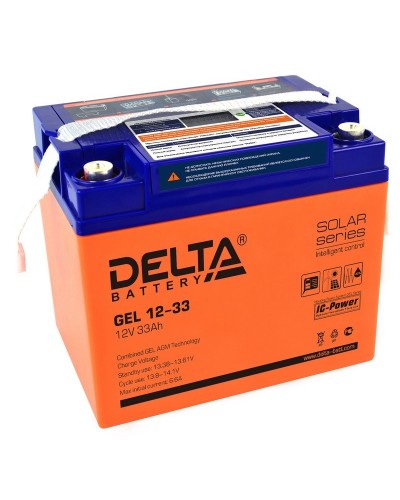 Delta GEL 12-33. Аккумулятор герметичный свинцово-кислотный. Delta в Смоленске