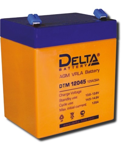 Delta DTM 12045. Аккумулятор герметичный свинцово-кислотный. Delta в Смоленске