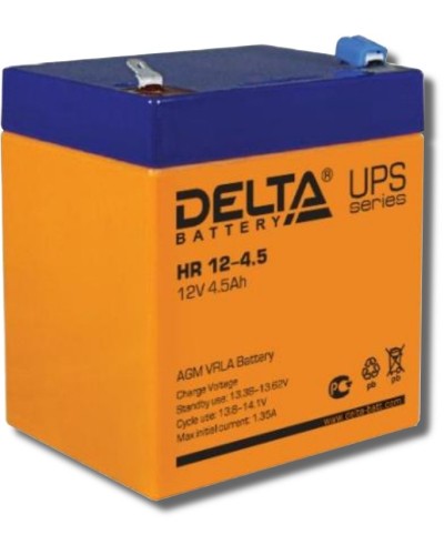 Delta HR 12-4.5. Аккумулятор герметичный свинцово-кислотный. Delta в Смоленске