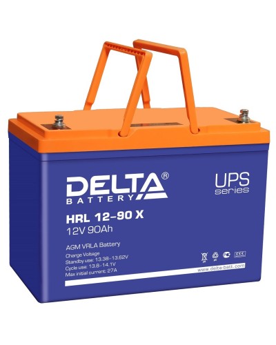 Delta HRL 12-90 X. Аккумулятор герметичный свинцово-кислотный. Delta в Смоленске