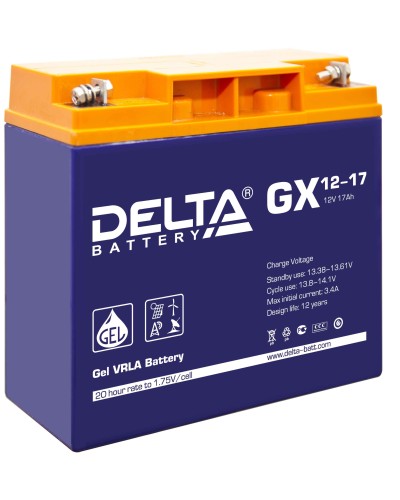 Delta GX 12-17. Аккумулятор герметичный свинцово-кислотный. Delta в Смоленске
