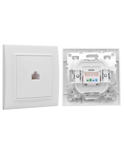 Минск Розетка RJ-45 1-местная СП (ERK01-035-10). Розетка RJ-45 1-местная СП. EKF в Смоленске