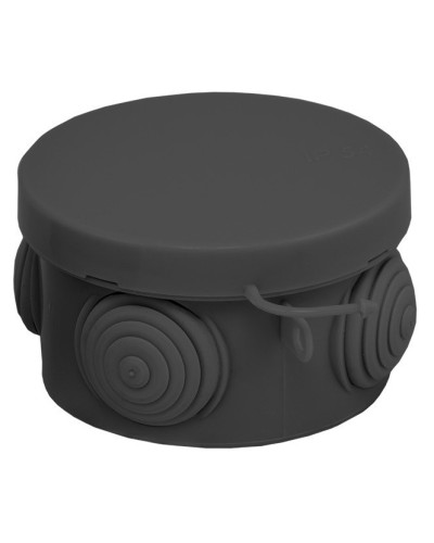 КМР-040-038 с крышкой (65х40) чёрная IP54 (plc-kmr-040-038-b). Коробка распределительная. EKF в Смоленске