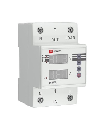 MRVA 50A PROxima (MRVA-50A). Реле напряжения и тока с дисплеем. EKF в Смоленске