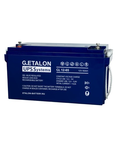 G.ETALON GL 12-65. Аккумулятор герметичный свинцово-кислотный. ETALON в Смоленске