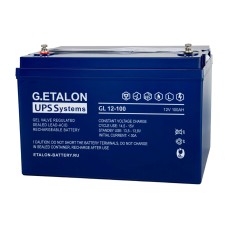 G.ETALON GL 12-100. Аккумулятор герметичный свинцово-кислотный. ETALON