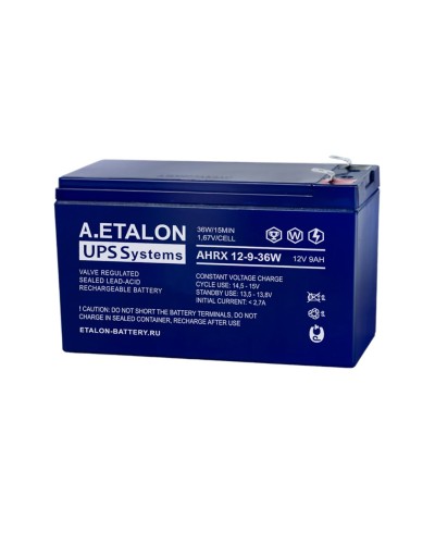 A.ETALON AHRX 12-9-36W. Аккумулятор герметичный свинцово-кислотный. ETALON в Смоленске