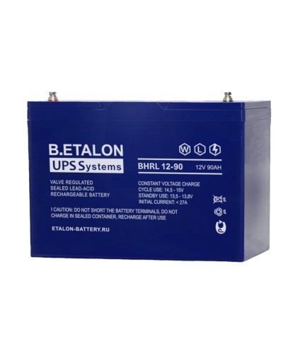 B.ETALON BHRL 12-90. Аккумулятор герметичный свинцово-кислотный. ETALON в Смоленске