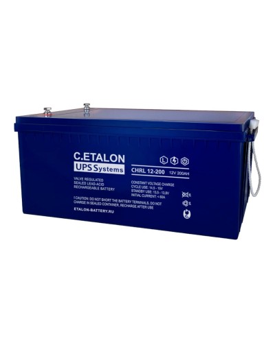 C.ETALON CHRL 12-200. Аккумулятор герметичный свинцово-кислотный. ETALON в Смоленске