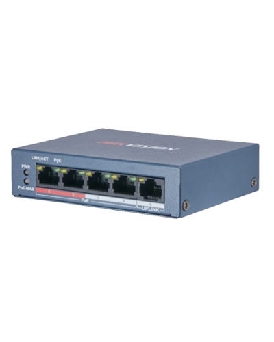 DS-3E0105P-E/M(B). Коммутатор с питанием POE. Hikvision в Смоленске