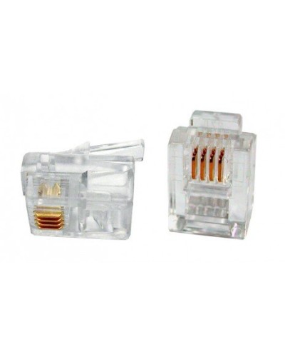 PLUG-6P4C-P-C2-100 (100 шт). Разъем RJ-12. Hyperline в Смоленске