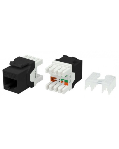 KJ8-8P8C-C6A-180-BK. Вставка Keystone Jack RJ-45. Hyperline в Смоленске