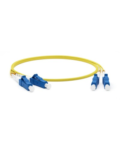 FC-D2-9-LC/UR-LC/UR-H-5M-LSZH-YL. Патч-корд волоконно-оптический одномодовый. Hyperline в Смоленске