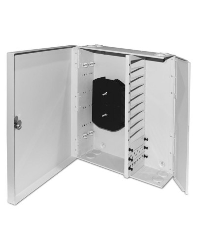 FO-WBX-12xSLT-W140H42-96UN-GY. Кросс оптический настенный. Hyperline в Смоленске
