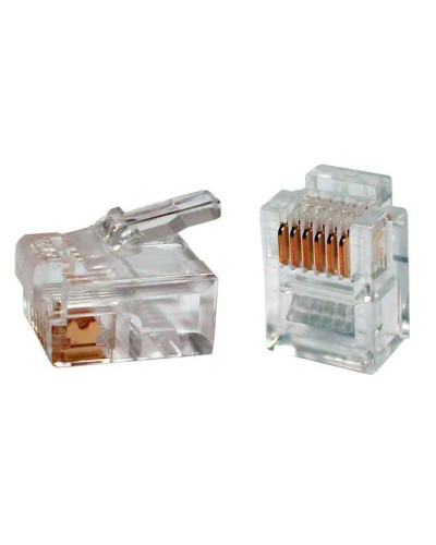 PLUG-6P6C-P-C2-100 (100 шт). Разъем RJ-12. Hyperline в Смоленске