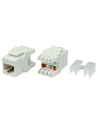 KJ8-8P8C-C6A-180-WH. Вставка Keystone Jack RJ-45. Hyperline в Смоленске