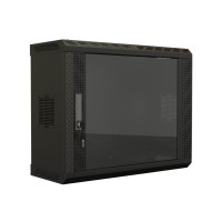 TWS-0925-GP-RAL9004. Шкаф телекоммуникационный 19 настенный 9U. Hyperline