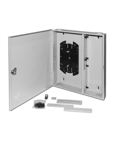 FO-WBX-4xSLT-W140H42-32UN-GY. Кросс оптический настенный. Hyperline в Смоленске